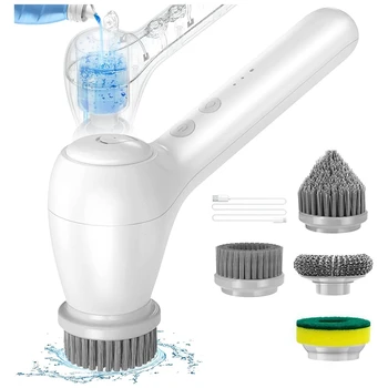 Щетка для чистки, портативный ручной Скруббер с автоматическим дозатором моющего средства для ванной комнаты, кухни