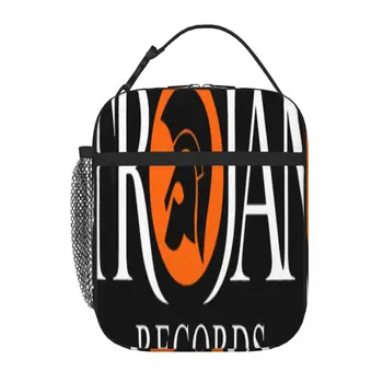 Сумка для ланча с логотипом британского лейбла T Trojan Records, Ланч-Боксы, Упакованный Ланч, Кавайная сумка для Ланча
