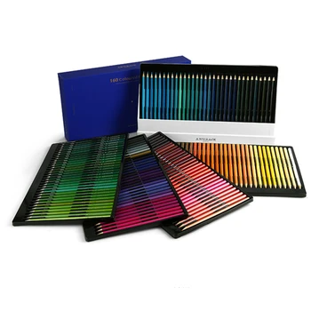 160 профессиональных цветных карандашей, набор карандашей художника для раскрашивания книг, грифель серии Artist Soft премиум-класса с яркими цветами
