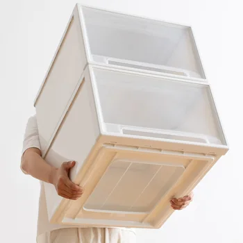 Ящик для хранения Выдвижной Шкаф Пластиковый Ящик для хранения Одеяла для домашней одежды Jul1007