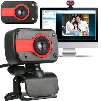 Веб-камера Мини-Компьютер ПК Веб-камера с Микрофоном Поворотная Цифровая USB-Компьютерная Веб-камера для Прямой Трансляции Видеозвонков