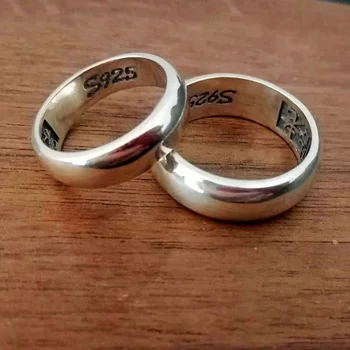 Новое 100% Серебряное ювелирное изделие S925 Винтажное кольцо для пар 
