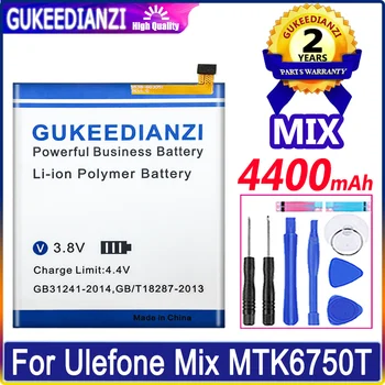 Новый Аккумулятор Большой Емкости Bateria 4400 мАч Для Ulefone Mix MTK6750T Batterie Гарантия На Аккумулятор Высокого качества Один год + Бесплатные инструменты 