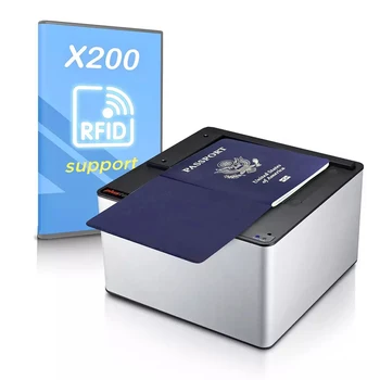 Сканер электронного паспорта X200 RFID-считыватель идентификационных документов с поддержкой OCR / MRZ белого света, инфракрасного и ультрафиолетового излучения SDK Обеспечивает
