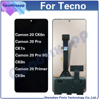 Для Tecno Camon 20 Pro 5G/20 Primer CK6n CK7n CK8n CK9n ЖК-дисплей с Сенсорным экраном, Дигитайзер, Сборка, Замена запасных Частей