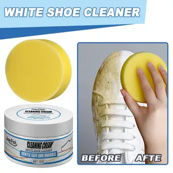 Многофункциональное средство для чистки обуви с губкой, средство для удаления пятен от белой обуви, паста для чистки спортивной обуви, крем для домашней чистки