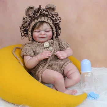 18-дюймовый комплект Romy Reborn Baby Doll Kit Формы для Спящего ребенка Пустой Неокрашенный Комплект в разобранном виде Reborn Cute Toys