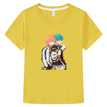 Tokyo Revengers Souya Kawata Senju Kawaragi/ милые футболки с рисунком Аниме, футболка с рисунком манги для мальчиков и девочек, модная футболка из 100% хлопка с коротким рукавом