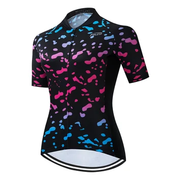 Женские майки для велоспорта С коротким рукавом, Летние велосипедные топы, Рубашки для горных велосипедов, Быстросохнущие дышащие