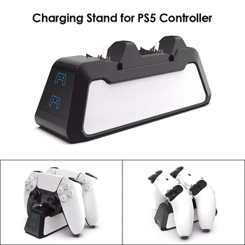 Двойное Быстрое Зарядное устройство для Беспроводного контроллера PS5 USB 3.1 Type-C, док-станция для Зарядки Sony PlayStation5, Джойстик, Геймпад