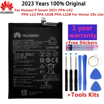 Оригинальный 5000 мАч HB526488EEW Для Huawei P Smart 2021 PPA-LX2 PPA-L22 PPA-L02B PPA-L22B Для Honor 10x Lite Аккумулятор Bateria