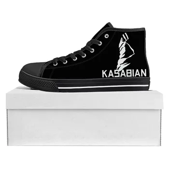 Кроссовки Высокого качества Kasabian Rock Band; Мужские женские парусиновые кроссовки для подростков; Повседневная обувь на заказ; Индивидуальная обувь