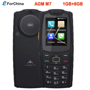 AGM M7 IP68 Прочный телефон 1 ГБ + 8 ГБ Android 8,1 Водонепроницаемый Мобильный 2,4 