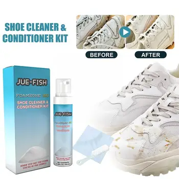 Foamzone 150 Средство для чистки обуви, Средство для Отбеливания, Щетка Для чистки Обуви, Повседневная обувь, Уход За кожей, Кроссовки, Чистящие средства для обуви E2T8