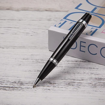 Мини Металлическая шариковая ручка карманного размера, портативная маленькая смазочная ручка, красивые деловые офисные подарки и письменные принадлежности для студентов