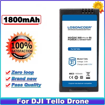 LOSONCOER 1800 мАч Аккумулятор высокой емкости для DJI Tello Drone Аксессуары для летных батарей