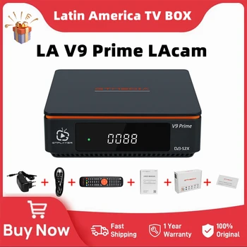 GTMEDIA LA V9 Prime LAcam 70 Вт Claro Americas Norte, 61 Вт Movistar DVB-S/S2/S2X, Поддержка IKS/CCAM/M3U, смарт-карта CA, H. 265 10 бит