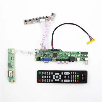 Плата контроллера ЖК-телевизора Поддерживает ТВ AV VGA Аудио USB HDMI-совместимый для 15,6 Дюймов 1280X800 LP154WX4 TLC1 LP154W01-TLA8 DIY