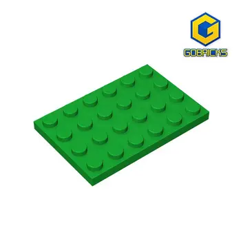 Пластина Gobricks GDS-520 4 x 6 совместима с детскими развивающими частицами lego 3032, сделанными своими руками, детали Moc
