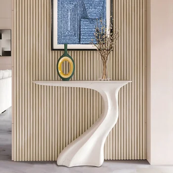 Японский дизайн Приставной столик Гостиная Белая Спальня Овальный Приставной столик Дисплей Ремесло Mesas De Centro Para Sala Lujo Мебель Для дома