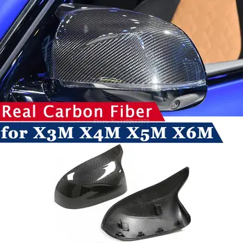 Крышка зеркала заднего вида для BMW X3M F97 X4M F98 X5M F95 X6M F96 Из Настоящего Углеродного Волокна, Замена Рамы Бокового Зеркала, Протектор