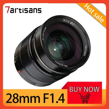 7Artisans 28 мм F1.4 Полнокадровый объектив для портретной и пейзажной фотосъемки с большой диафрагмой MF для Leica M/Sony A7II