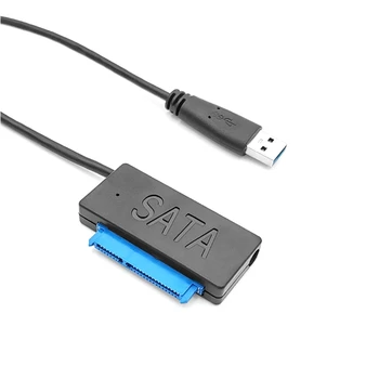 5 Гбит/с Сверхскоростной USB 3,0 на 90 градусов Прямоугольный SATA 22 Pin 2,5 Драйвер жесткого диска SSD кабель-адаптер