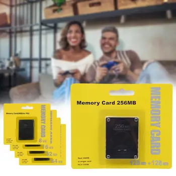 Карта памяти объемом 8-256 МБ для PS2 Мегабайтная карта памяти для Sony Playstation 2 Черного цвета Сохранение данных в памяти Tarjetas De Memoria