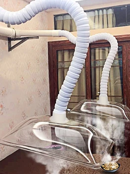 Гибкая труба дымоудаляющего вентилятора POM для пайки, вытяжка дыма, Сварочные вытяжные рукава, Квадратный Круглый колпак