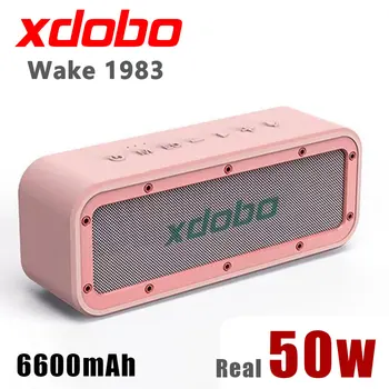 Xdobo Wake1983 50 Вт Bluetooth Динамик Портативный Беспроводной Супер Бас Водонепроницаемый Сабвуфер 360 Стерео Объемный TWS Колонка Звук Ba