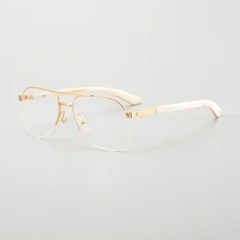 Роскошные брендовые очки ручной работы в оправе из бычьего рога, мужские очки по рецепту, женские элегантные компьютерные очки