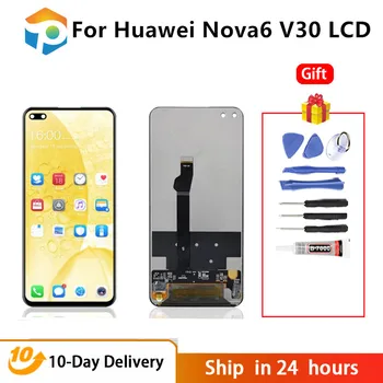 Тест AAA Для Huawei Nova 6 Honor V30 Honor View 30 WLZ-AL10 WLZ-TL10 OXF-AN00 ЖК-дисплей с Сенсорным экраном и Цифровым Преобразователем В Сборе