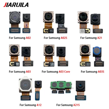 Модуль Для селфи задней Фронтальной камеры Гибкий Кабель Для Samsung A02 A02S A03 Core A03S A12 A21 A21S Замена гибкого кабеля для основной камеры