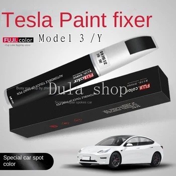 Подходит для Tesla модель 3, ручка для подкраски, черный, белый, модель Y/3, аксессуары для Родстера, автомобильная краска, ремонт крышки ступицы колеса