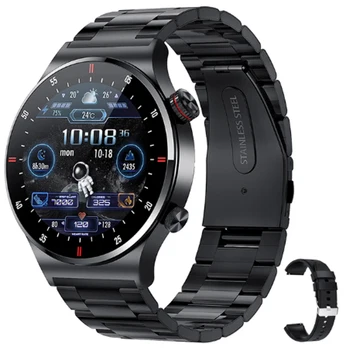 Смарт-часы с большим экраном 1,28 дюйма для Infinix Hot 6 Pro X608 Panas 2 3 4 5 9 S Note S3X S5 Samsung Мужские Наручные часы для здоровья 2023