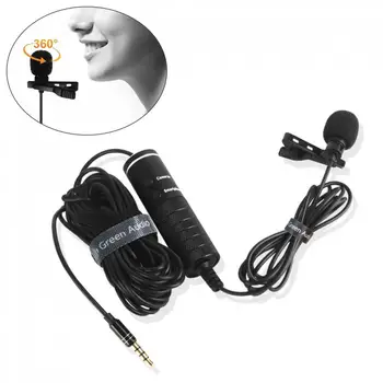 Конденсаторный микрофон, 6 м, петличный микрофон, Мини Портативный Аудио 3,5 мм, микрофон для портативного компьютера, мобильного телефона/камер