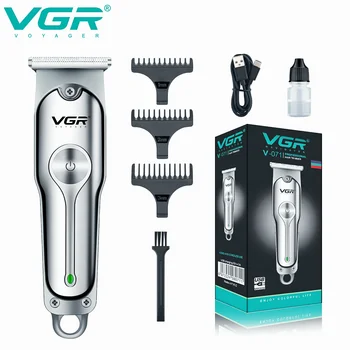 VGR Машинка для стрижки волос, Электрическая Машинка для стрижки волос, Профессиональная Машинка для стрижки волос, Мини-Парикмахерская, Перезаряжаемый Триммер для волос для мужчин V-071