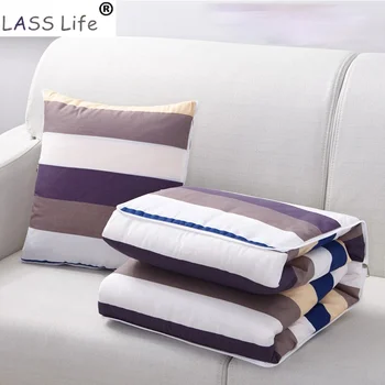 Корейский стиль 2 в 1, Мультяшная креативная складная стеганая подушка, Летнее мягкое одеяло для кондиционирования воздуха, диван, Автомобильная подушка для спины, подушки