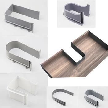 ABS U-образный сливной ящик для ванной комнаты, кухонной мебели, пластикового шкафа, сливной трубы для раковины, утопленного U-образного кольца для слива бассейна