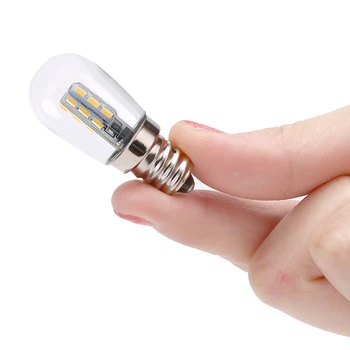Светодиодная лампа E12 220V E12 LED High Bright Glass Shadow Lamp, чистый теплый белый Светильник для швейной машины, холодильника