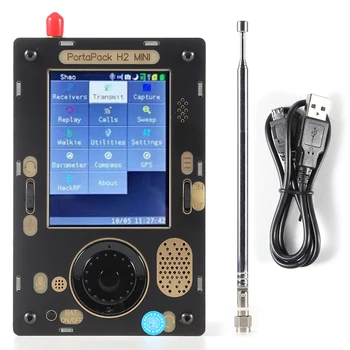 Собранный PortaPack H2 Mini Mayhem 3,2-дюймовый сенсорный ЖК-дисплей + HackRF One + Антенна + Чехол + Сумка SDR Программируемое радио 1 МГц-6 ГГц