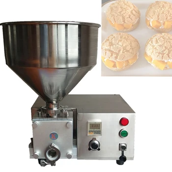 Машина для наполнения йогуртовых слойек/Инжектор крема для хлеба/машина для наполнения кремом