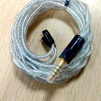 XINHS 2 нити кабеля для обновления наушников из серебра высокой чистоты с палладиевым покрытием