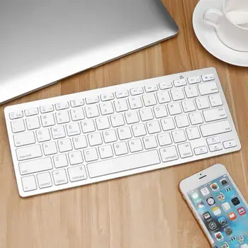 Серебристая ультратонкая беспроводная Bluetooth-совместимая клавиатура с 78 клавишами для Air для ipad Mini для компьютера Mac PC Macbook iBook