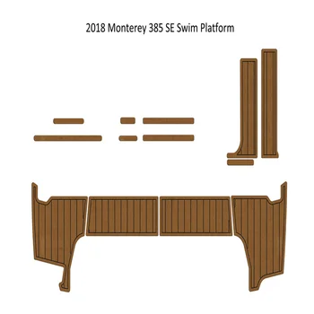2018 Monterey 385 SE, платформа для плавания, подножка, Лодка, EVA Пена, Палубный пол Из искусственного тика