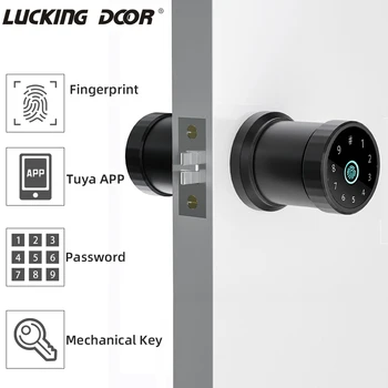 bluetooth WIFI Пульт Дистанционного Управления Smart Lock Управление Биометрической Идентификацией Отпечатков Пальцев Дверной Замок Поддержка Tuya App Пароль Ключ