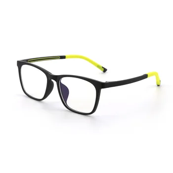 Подростковые очки TR90 с мягким анти-синим светом, Очки для юниоров, Компьютерные очки с Регулируемой Оправой, Квадратные Очки по рецепту