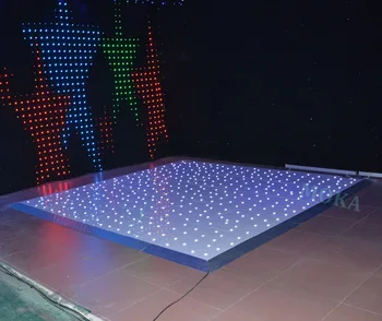16X16 футов белого/RGB DMX сценического освещения Светодиодный танцпол Портативный светодиодный свадебный танцпол Starlight Disco танцпол