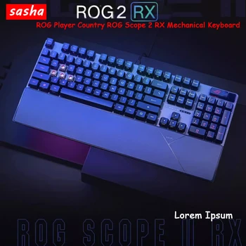 ROG Механический Киберспортивный Клавишник Country Scope 2 RX PBT ABS Gamer RGB Подсветка Русский Японский Корейский Испанский Для Cherr