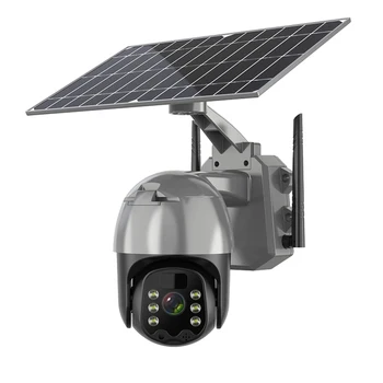 3-Мегапиксельная Wi-Fi Камера Наружного наблюдения 4G на солнечной батарее Axis Network Camera Wifi Panel Power Transmission Солнечная беспроводная камера с PIR